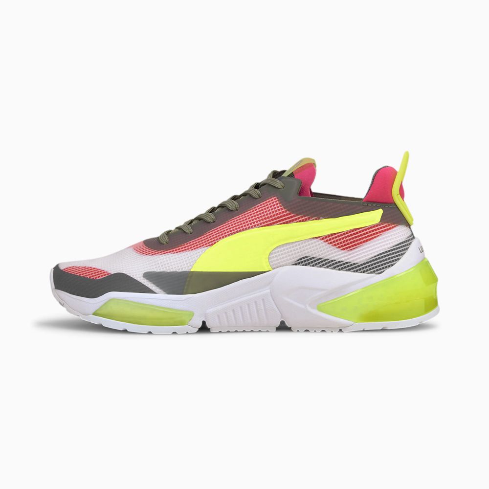 Puma LQDCELL Optic XI Női Edzőcipő - Fehér/Szürke/Sárga ( Hungary - IVLQF3021 )